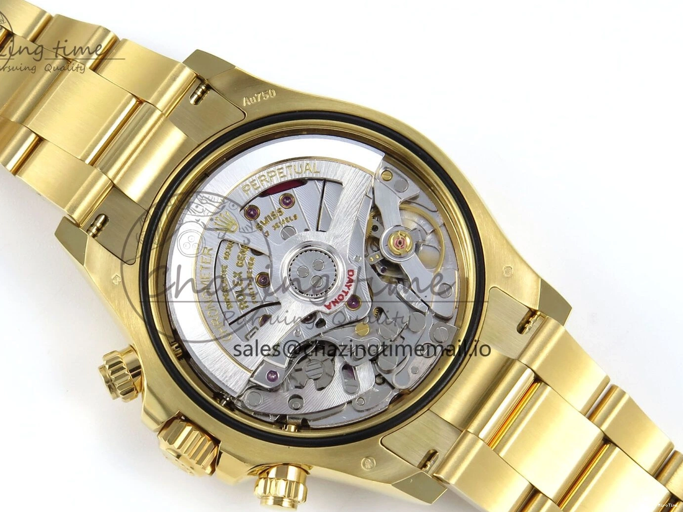 MiroTime 0123 TimelessDesign Daytona 126508 APSF 1:1 Best Edition Black Dial on YG Braclet SH 742